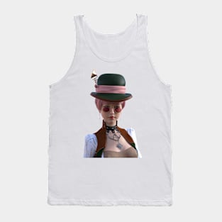 Elegant steampunk Asian girl Tank Top